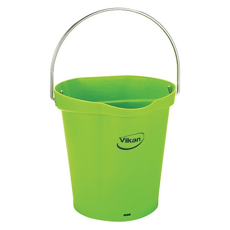 Vikan Hygienic Bucket, 1 1/2 gal, Green 568877