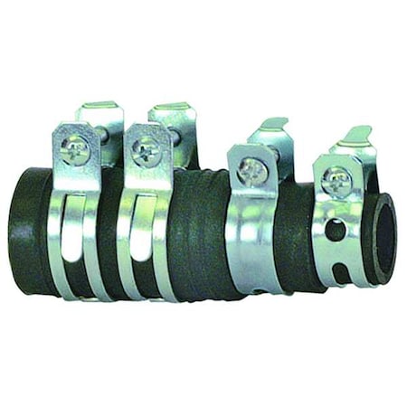 Zoro Select Garbage Disposer Connector, Rubber, Black  60423