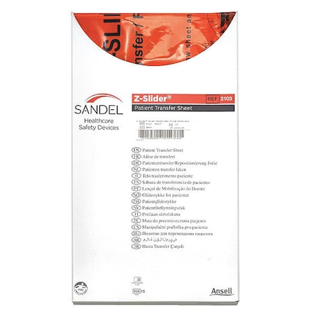 Sandel Transfer Sheet, Orange, 39" L, PK60 2103