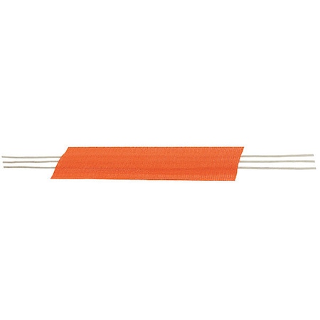Sandel Cable Protector, 1-1/2 in H, 2 ft L, 8 in W, 1 Channel, PVC, Bright Orange, 75 PK 2302