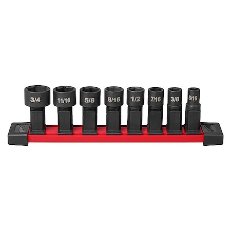 Milwaukee Tool 8 pc. INSIDER Box Ratchet SAE Socket Set 49-16-1640