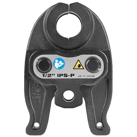 Milwaukee Tool M12 FORCE LOGIC Press Jaw, For 1/2 in Black Iron, Stainless Steel Pipe 49-16-2450B