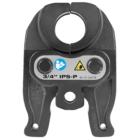 Milwaukee Tool M12 FORCE LOGIC Press Jaw, For 3/4 in Black Iron, Stainless Steel Pipe 49-16-2451B