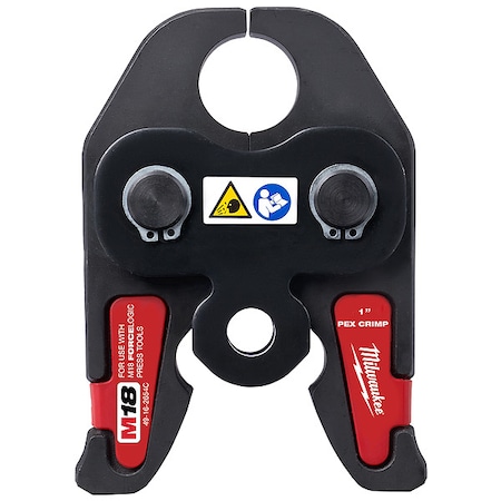 Milwaukee Tool M18 FORCE LOGIC PEX Crimp Jaw, For 1 in PEX Pipe, 18 V 49-16-2654C