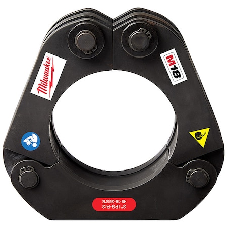 Milwaukee Tool M18 FORCE LOGIC Press Ring, For 3 in Carbon Steel, Stainless Steel Pipe 49-16-2657B