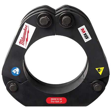 Milwaukee Tool M18 FORCE LOGIC Press Ring, For 4 in Carbon Steel, Stainless Steel Pipe 49-16-2658B