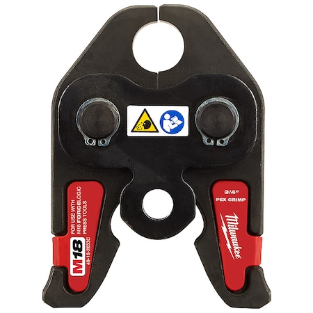 Milwaukee Tool M18 FORCE LOGIC PEX Crimp Jaw, For 3/4 in PEX Pipe, 18 V 49-16-2653C