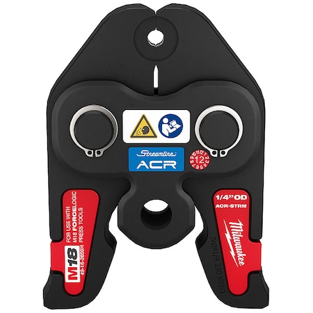 Milwaukee Tool M18 FORCE LOGIC Press Jaw, For 1/4 in Copper (HVAC) Pipe 49-16-2650M