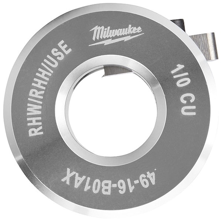 Milwaukee Tool 1/0 AWG Copper & Aluminum RHW / RHH / USE Bushing for M12 and M18 Cable Strippers 49-16-B01AX