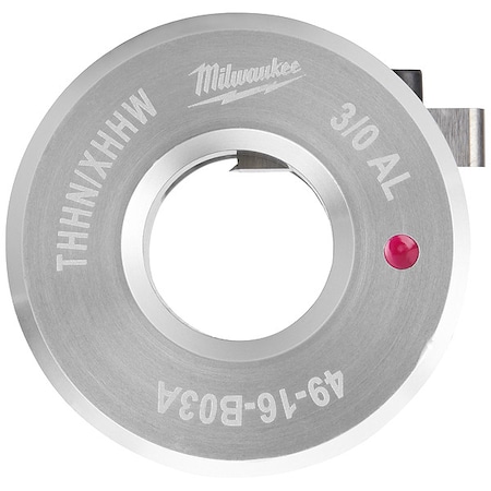 Milwaukee Tool 3/0 AWG Aluminum THHN / XHHW Bushing for M12 and M18 Cable Strippers 49-16-B03A