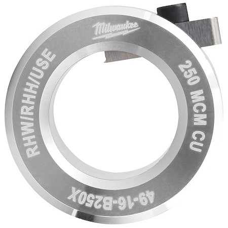 Milwaukee Tool 250 MCM Copper & Aluminum RHW / RHH / USE Bushing for M12 and M18 Cable Strippers 49-16-B250X