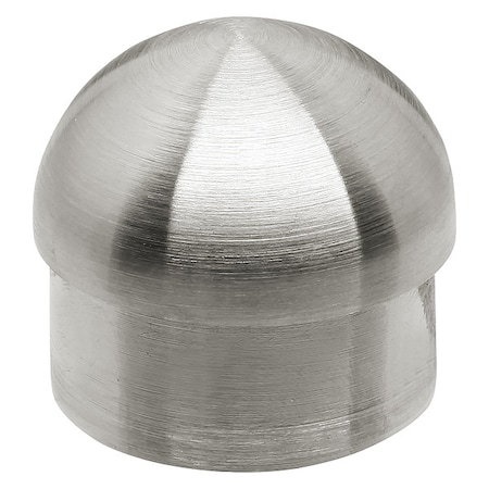 Lavi Industries End Cap, SS, 3/4" H, 1-1/2" L 49-602/1H16