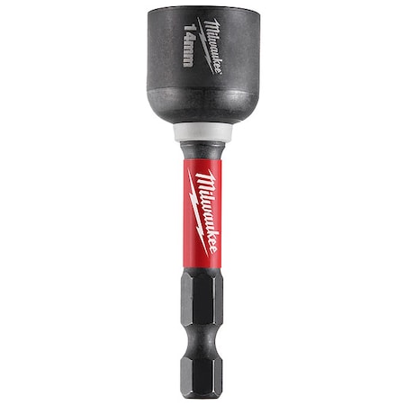 Milwaukee Tool 14mm x 2-9/16 in. SHOCKWAVE Impact Duty Magnetic Nut Driver (Bulk) 49-66-4614