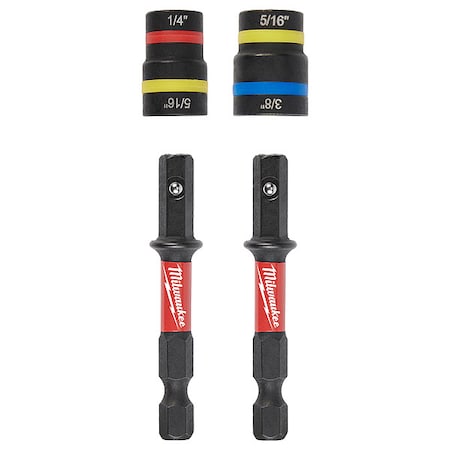 Milwaukee Tool SHOCKWAVE Impact Duty QUIK-CLEAR 2-in-1 Magnetic Nut Driver Set 2PC 49-66-4565