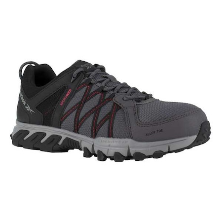 Athletic Shoe,10-1/2,D,Gray,Alloy,PR