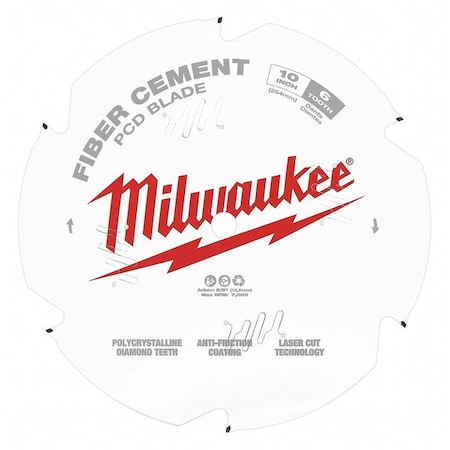 Milwaukee Tool 10" PCD/Fiber Cement Circular Saw Blade 48-40-7010