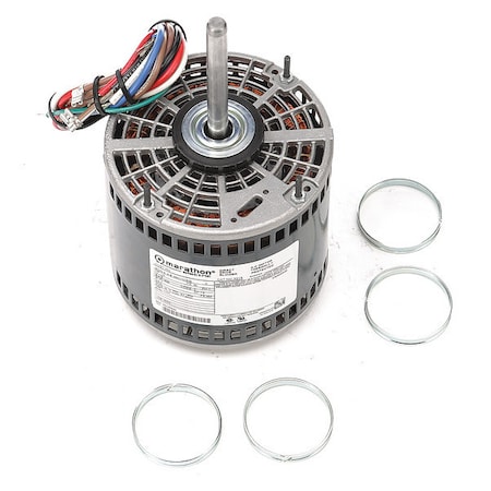 Leeson Condenser Fan Motor, 1/2 HP, 48Z Frame 048A17O153