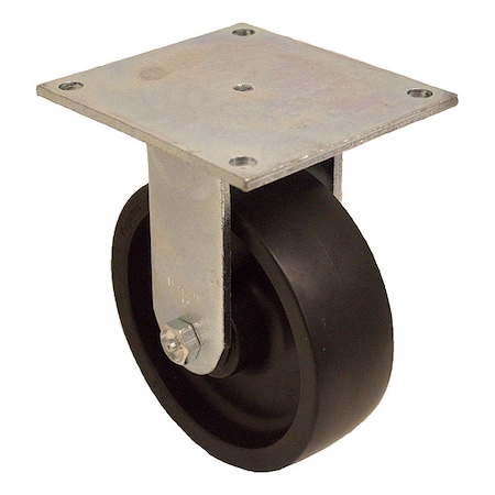 Zoro Select Plate Caster, 700 lb. Load Rating P21R-PB060R-15