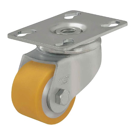Zoro Select Plate Caster, Swivel, Polyurethane, 2 7/8"H LKPA-VSTH 50K