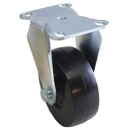 Zoro Select Plate Caster, 150 lb. Load Rating P12R-R040D-12