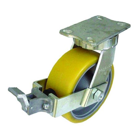 Zoro Select Plate Caster, 2000 lb. Load Rating P27S-UY060K-16-WK