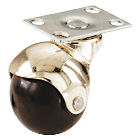 Zoro Select Plate Caster, 80 lb. Load Rating P4S-PB020G-P-BF