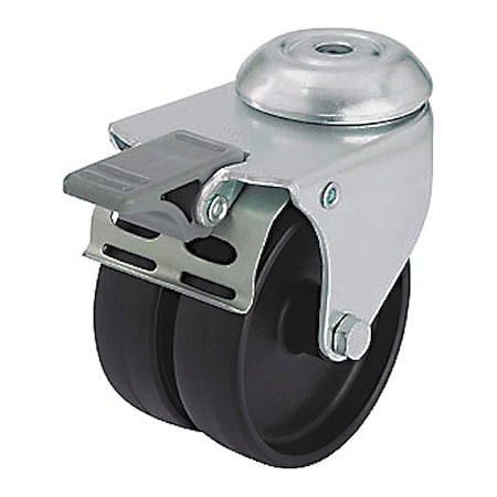 Zoro Select Bolt Hole Caster, 220 lb. Load Rating LMDA-POA 75G-FI