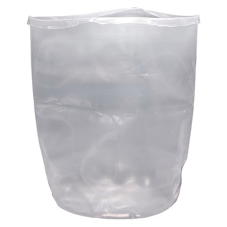 Zoro Select Drum Liner, Natural, 55 gal, LDPE, PK15 G059-5524
