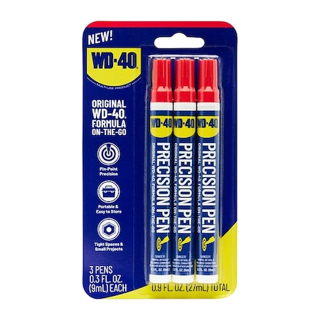 Wd-40 0.3 oz, Pen, Petroleum Distillates, Amber 490736