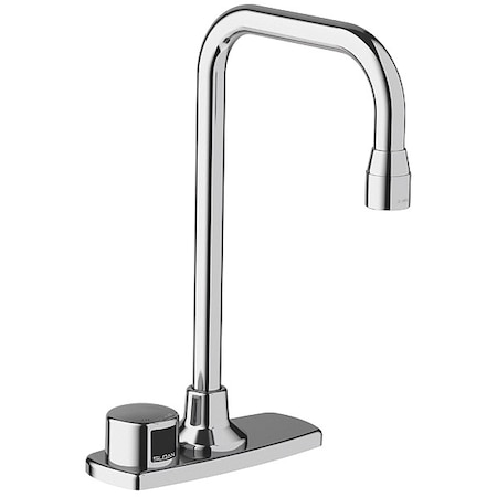 Sloan Sensor 4" Mount, 2 Hole Gooseneck Bathroom Faucet, Polished chrome ETF-770-4-PLG-TEE-CP-2.2GPM-LAM-IR-FCT