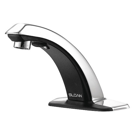 Sloan Sensor Single Hole Mount, 1 Hole Low Arc Bathroom Faucet, Polished chrome ETF-80-4-PLG-TEE-CP-0.5GPM-MLM-IR-FCT