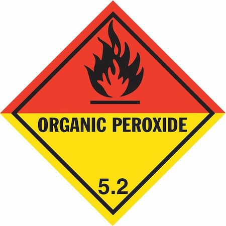 Jj Keller Label, English, Organic Peroxide, PK500 12473