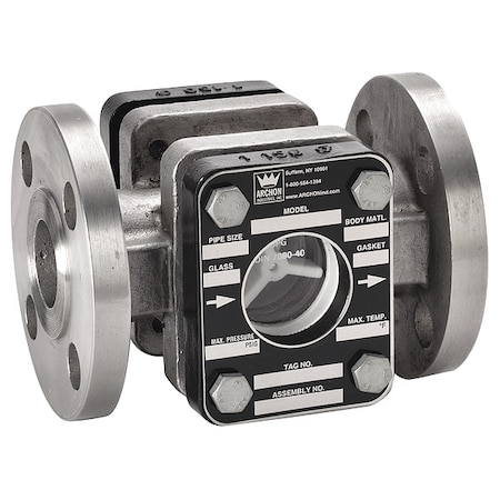 Archon Industries Sight Flow Indicator, 5-5/8" L, 1" Pipe AKF-FR010AC07A