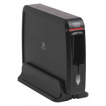 Smartstock Cutlery Dispenser Stand, 10-1/2" H, Black SSW1D85