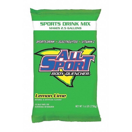 All Sport Sports Drink Mix, Lemon-Lime Flavor 10125071
