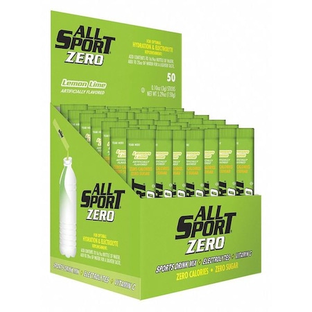 All Sport Sports Drink Mix, Lemon-Lime Flavor, PK50 10125023