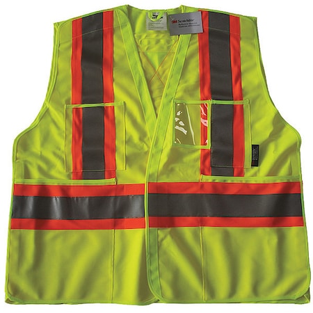 Condor Safety Vest, Yellow/Green, L/XL, Polyester 491T09