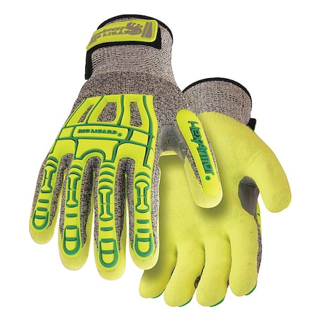 Hexarmor Hi-Vis Cut Resistant Impact Coated Gloves, Cut Level A4 , Nitrile , Sandy , M 1 PR 2092-M (8)