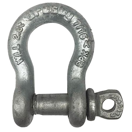 CROSBY Anchor Shackle, 7/16" Body Sz, Painted 1017472