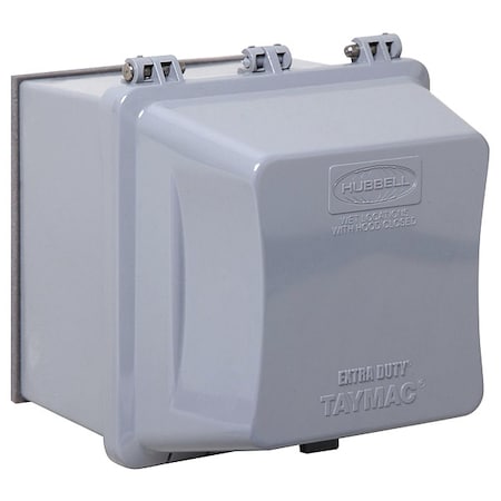 Taymac 2 -Gang Vertical Weatherproof Cover, , Polycarbonate MM7420G