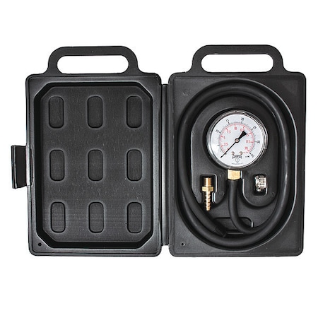 Winters Low Pressure Gas Test Kit, 0 to 35 psi, 2 1/2 in Dial, 1/4 in Hose Barb Hose Barb, Bottom Location PLT35