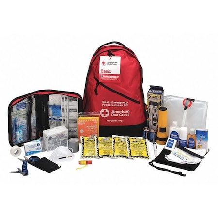 American Red Cross First Aid Kit, Nylon 184 Components, 1 People Served 91051