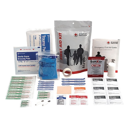 American Red Cross First Aid Kit and Housing, Plastic 33 Components, 5 People Served 720008