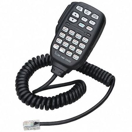 Icom Speaker Microphone, 2" L x 3-1/4" W HM133V