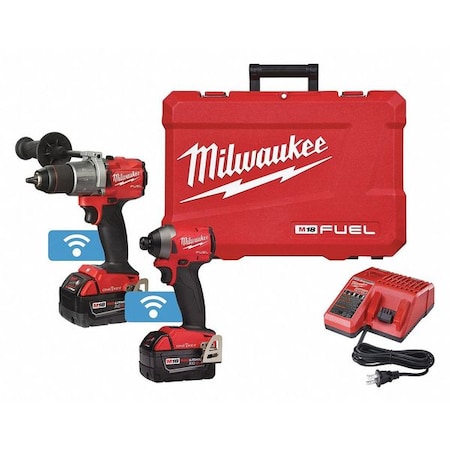Milwaukee Tool M18 FUEL 2-Tool Hammer Drill & Impact Driver w/ ONE-KEY Combo Kit 2996-22