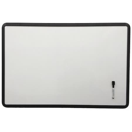 Zoro Select Dry Erase Board, Steel, 48 in, 72 in, Aluminum Frame, White, Gloss 492P19