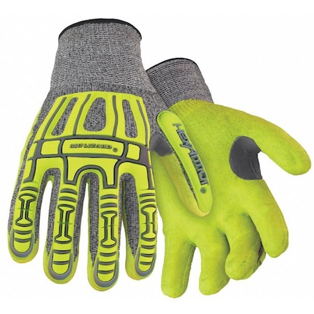 Hexarmor Hi-Vis Cut-Resistant Impact Coated Gloves, Cut Level A4 , Nitrile , Sandy , 3XL 1 PR 2090X-XXXL (12)