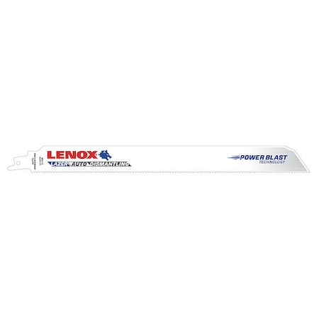 Lenox 12 in x 12/16 TPI Bi-Metal Reciprocating Saw Blade Set, LENOX, 25 PK 1954463