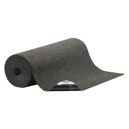 Pig Entrance Mat, Polyester, 3/16 in Thick, Black, 3 ft W x 50 ft L GRP913X50-BK