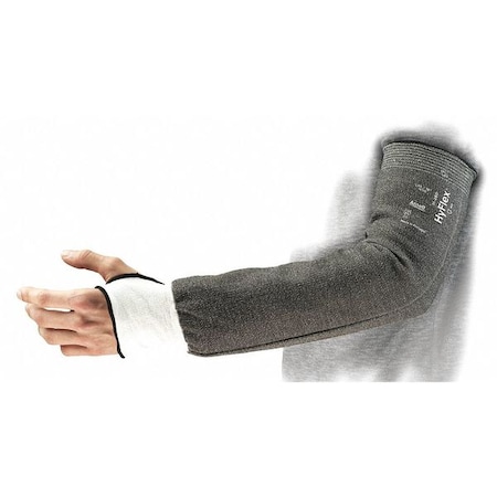 Ansell Hyflex Cut-Resistant Sleeve, Cut Level A3, Sleeve with Thumbhole, 16 in L, Gray, Large 11-281
